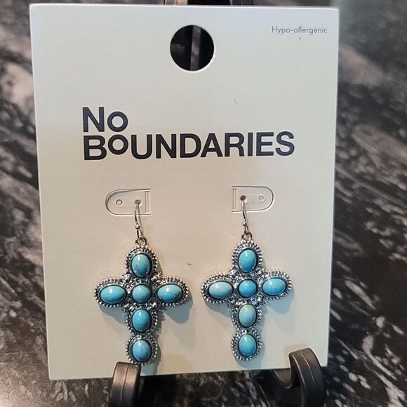 NEW BRAND NO BOUNDARIES WESTERN JEWELRY BOHO VINTAGE  TURQUOI EARRINGS - Picture 9 of 14